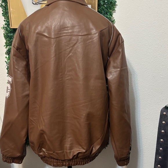 Brown Racing Jacket - Picture 2 of 4